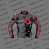 Maverick Vinales Aprilia Winter Test 2023 Motorcycle Leather Racing Jacket Front